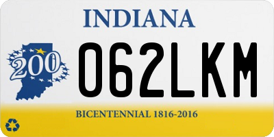 IN license plate 062LKM