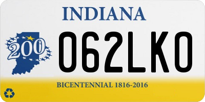 IN license plate 062LKO