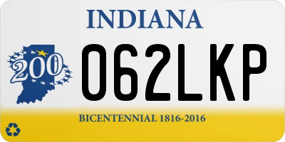 IN license plate 062LKP