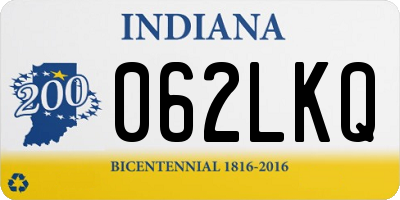 IN license plate 062LKQ