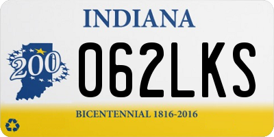 IN license plate 062LKS