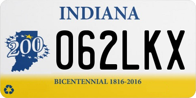 IN license plate 062LKX