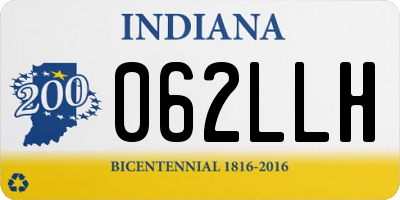 IN license plate 062LLH