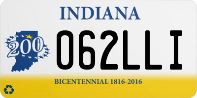 IN license plate 062LLI