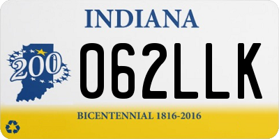 IN license plate 062LLK