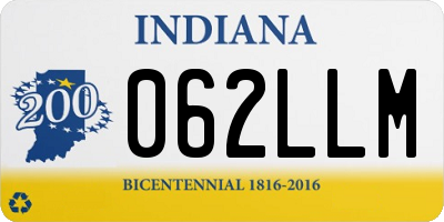 IN license plate 062LLM