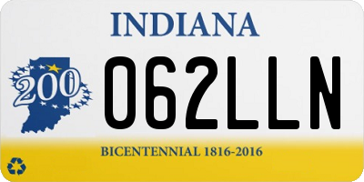 IN license plate 062LLN