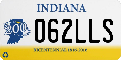 IN license plate 062LLS