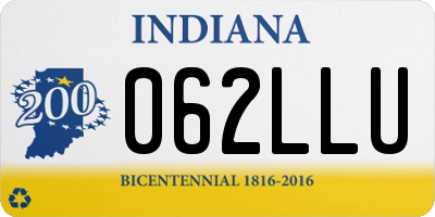 IN license plate 062LLU