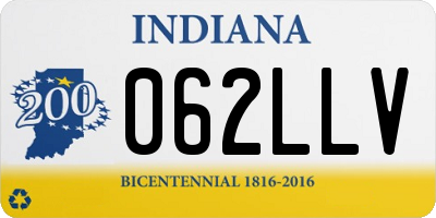 IN license plate 062LLV