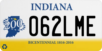 IN license plate 062LME