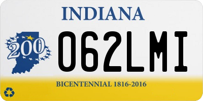 IN license plate 062LMI