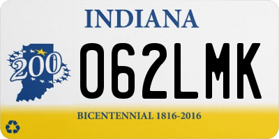 IN license plate 062LMK