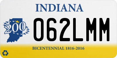 IN license plate 062LMM