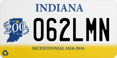 IN license plate 062LMN