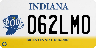 IN license plate 062LMO