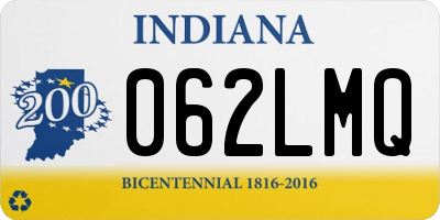 IN license plate 062LMQ