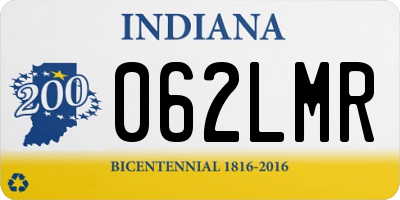 IN license plate 062LMR