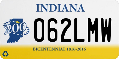 IN license plate 062LMW