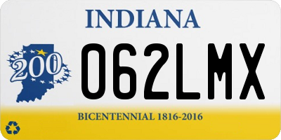 IN license plate 062LMX