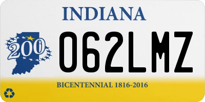 IN license plate 062LMZ