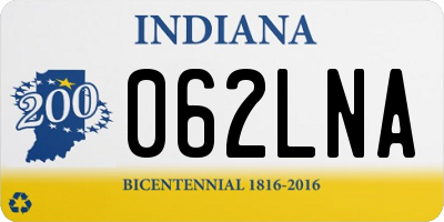 IN license plate 062LNA