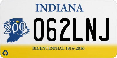 IN license plate 062LNJ