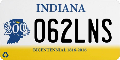 IN license plate 062LNS