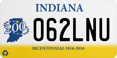 IN license plate 062LNU