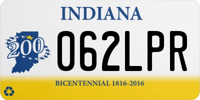 IN license plate 062LPR