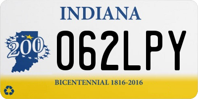 IN license plate 062LPY