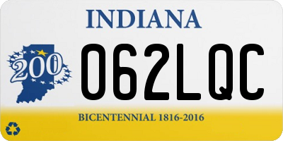 IN license plate 062LQC