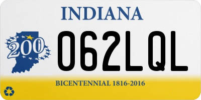 IN license plate 062LQL