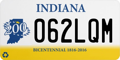 IN license plate 062LQM