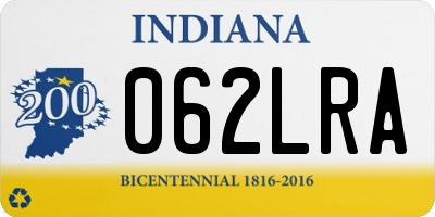 IN license plate 062LRA