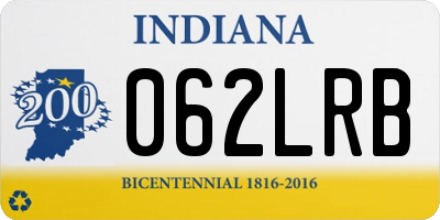 IN license plate 062LRB