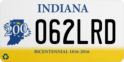 IN license plate 062LRD