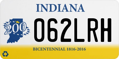 IN license plate 062LRH