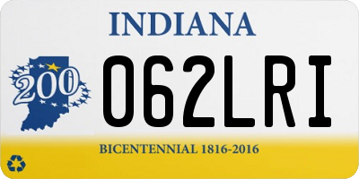 IN license plate 062LRI