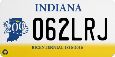 IN license plate 062LRJ