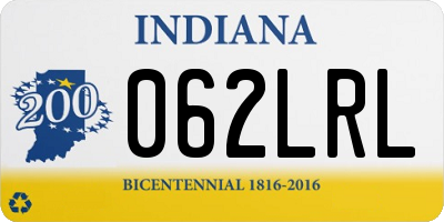 IN license plate 062LRL