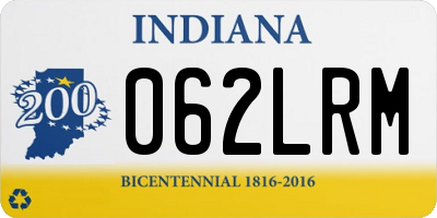 IN license plate 062LRM