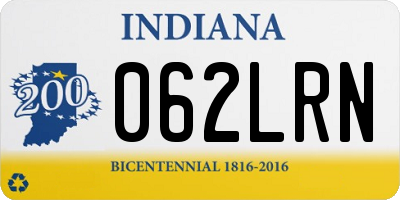 IN license plate 062LRN