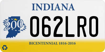 IN license plate 062LRO