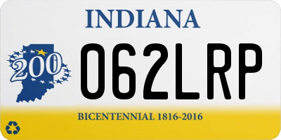 IN license plate 062LRP