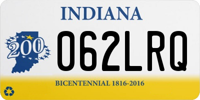 IN license plate 062LRQ