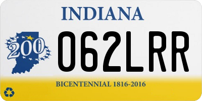 IN license plate 062LRR