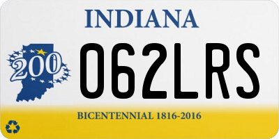 IN license plate 062LRS