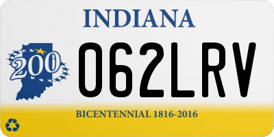 IN license plate 062LRV