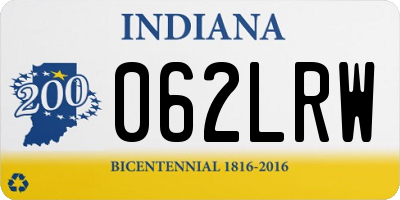 IN license plate 062LRW
